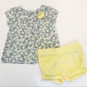 Carters Floral and Polka Dot Outfit